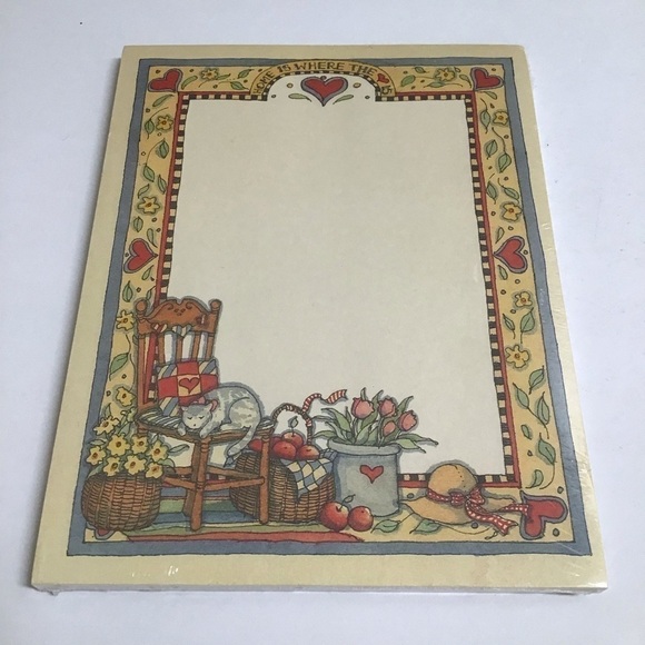 Susan Winget 1992 Napping Cat Note Pad by NEW 5x7 Stationery Main Street Press - Picture 3 of 9